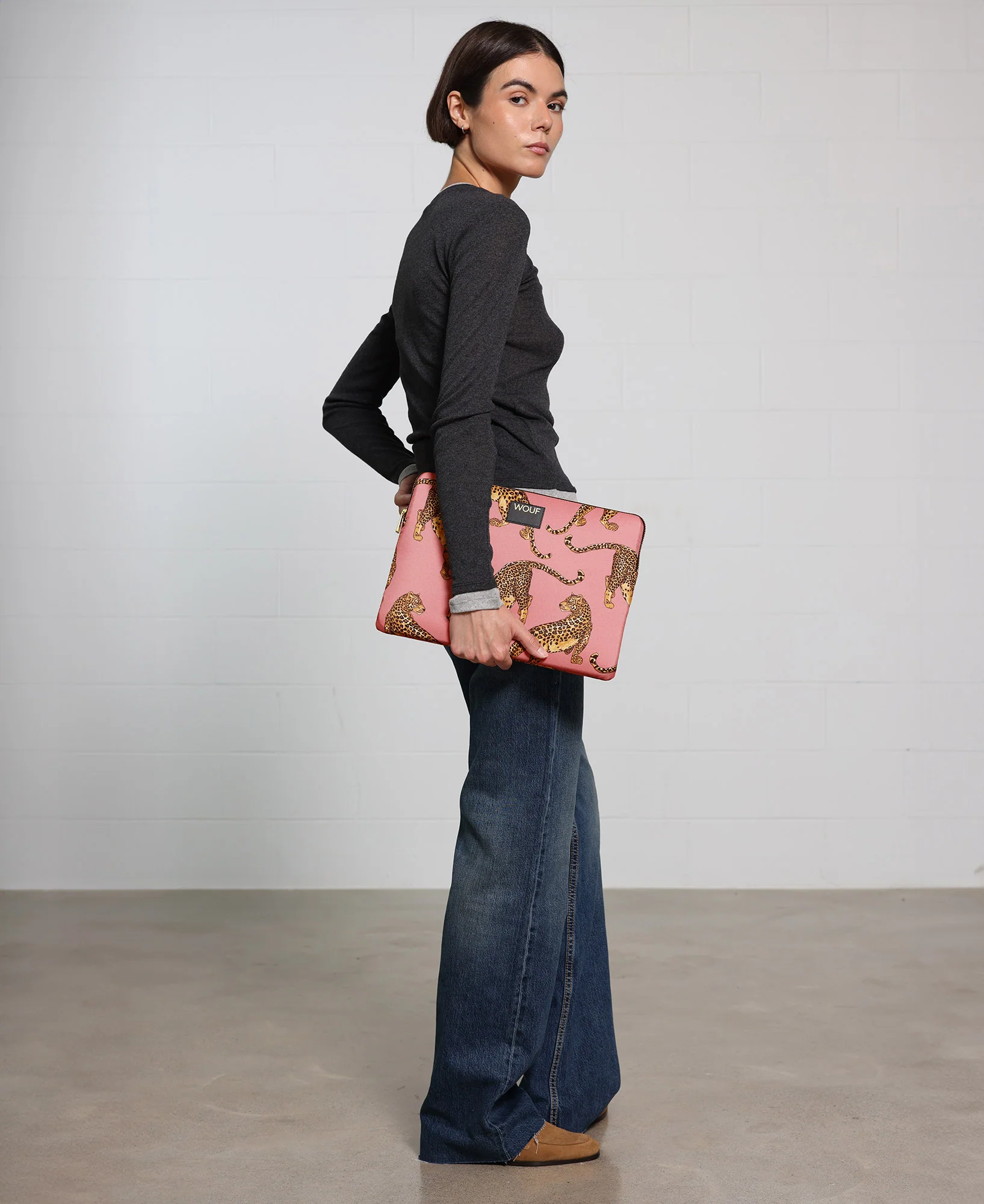 Blush Leopard Laptop Sleeve 15" & 16" - Image 3