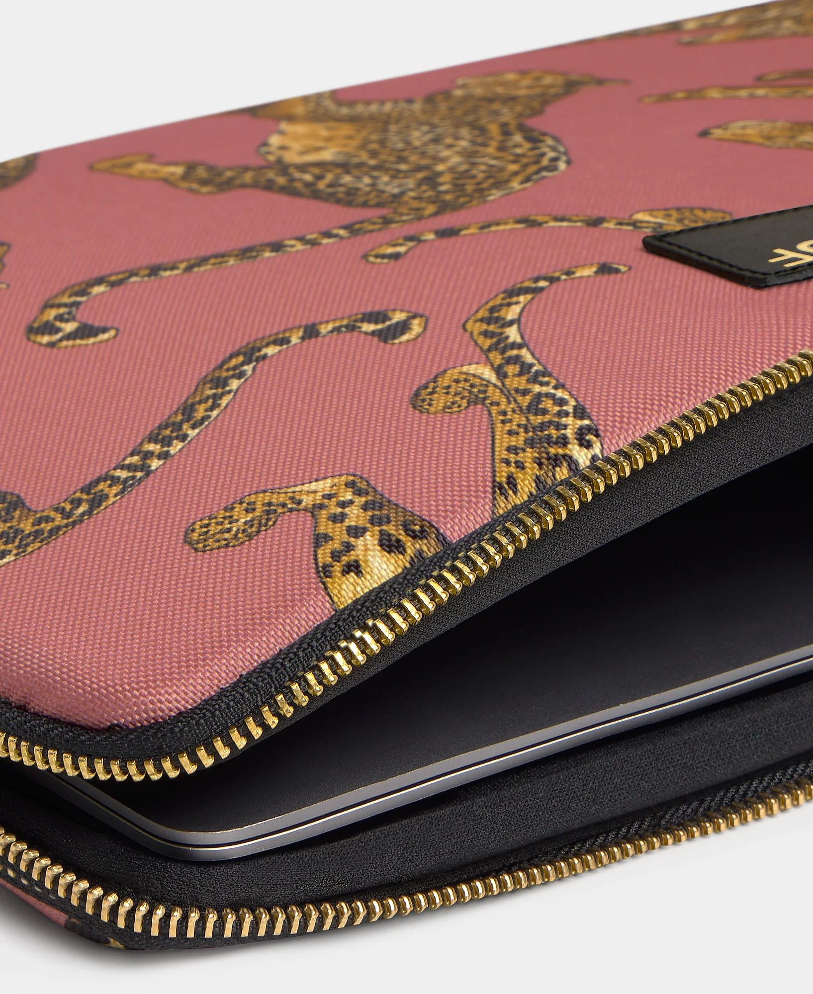 Blush Leopard Laptop Sleeve 15" & 16" - Image 4